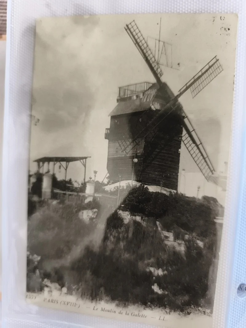 CPA Moulin de la Galette Paris XVIII LL carte postale ancienne noir et blanc