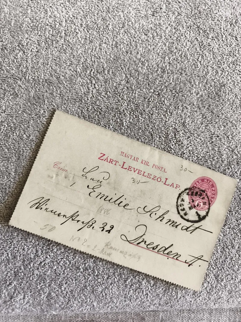 Carte postale Hongrie Zart-Levelező-Lap 5kr 1886 philatélie oblitérée