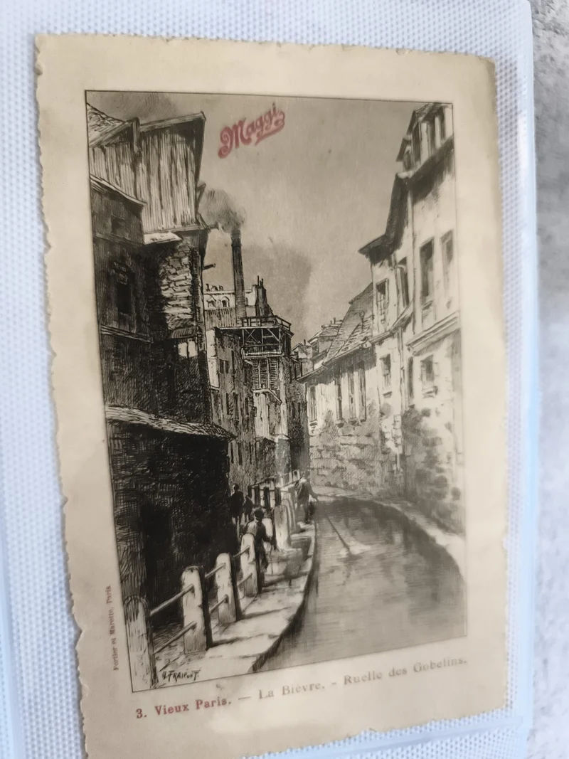 CPA Maggi Vieux Paris La Bièvre Ruelle des Gobelins carte postale ancienne