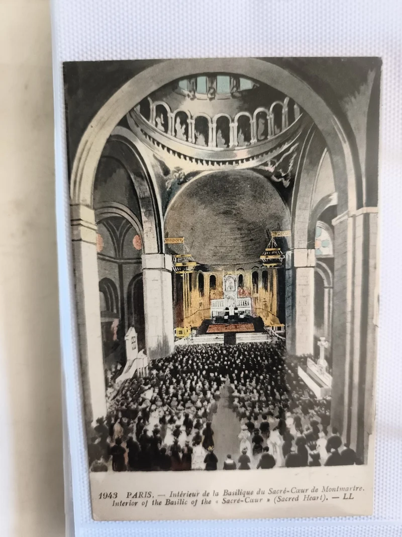 CPA Paris Intérieur Basilique Sacré-Cœur Montmartre LL illustrée