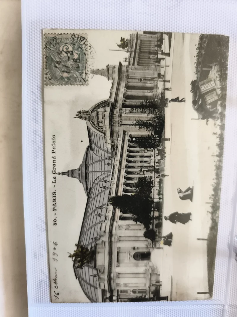 CPA Paris Grand Palais architecture 1906 timbre oblitéré