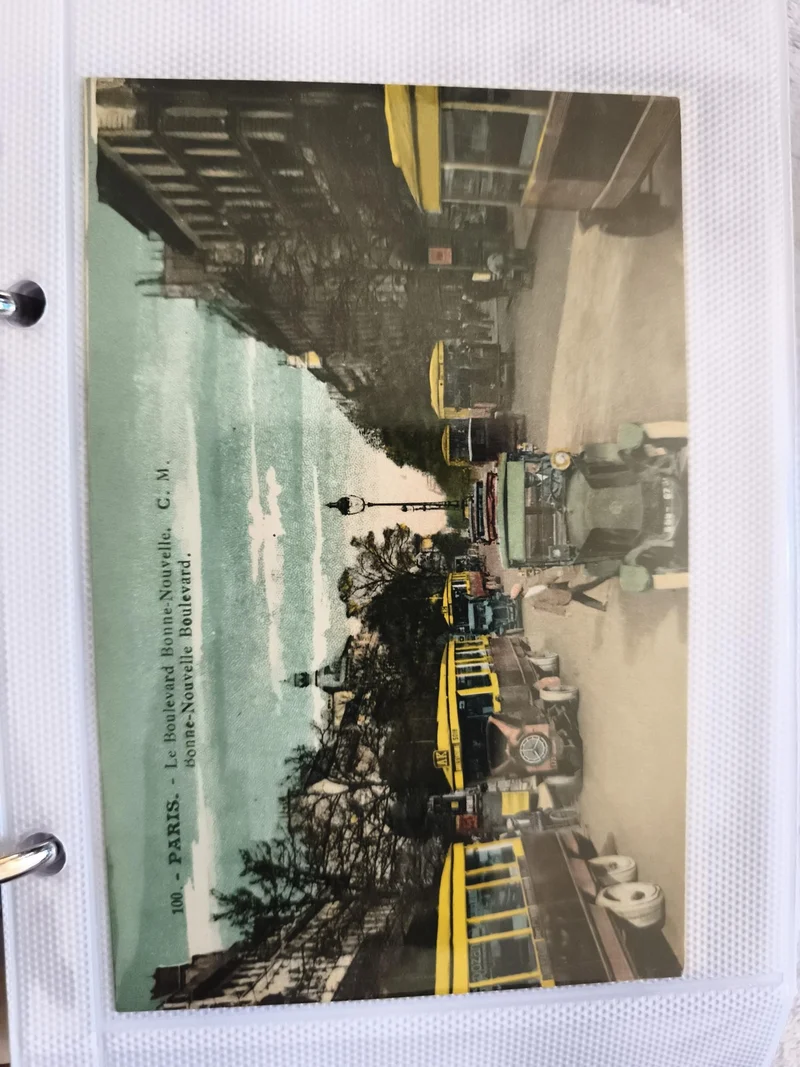 Carte postale ancienne Paris Boulevard Bonne-Nouvelle CPA couleurs C.M.