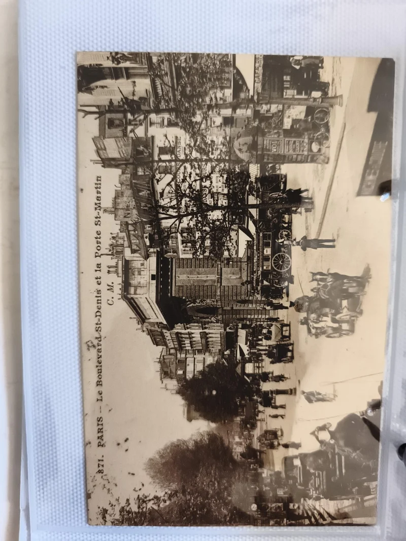 CPA Paris Boulevard St-Denis Porte St-Martin C.M. photographie ancienne