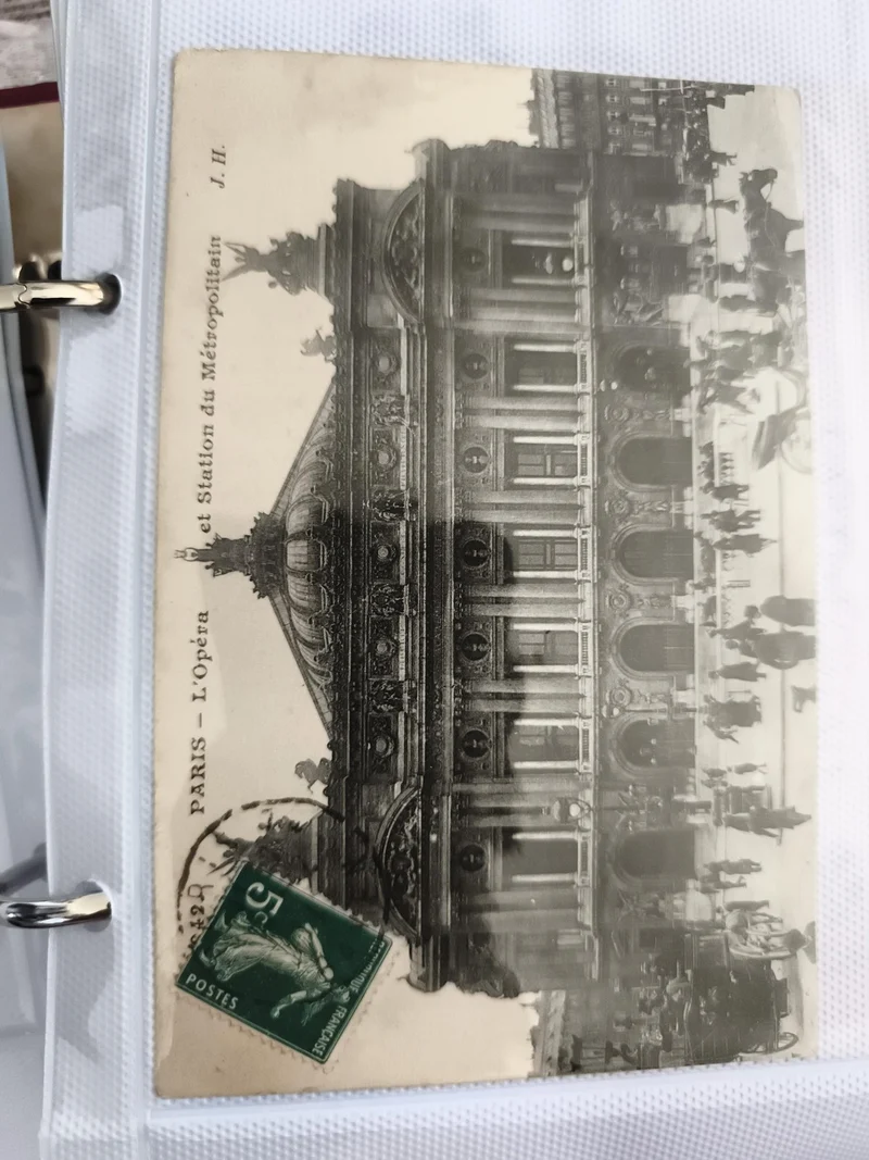 CPA Paris Opéra et Métro timbrée carte postale ancienne France