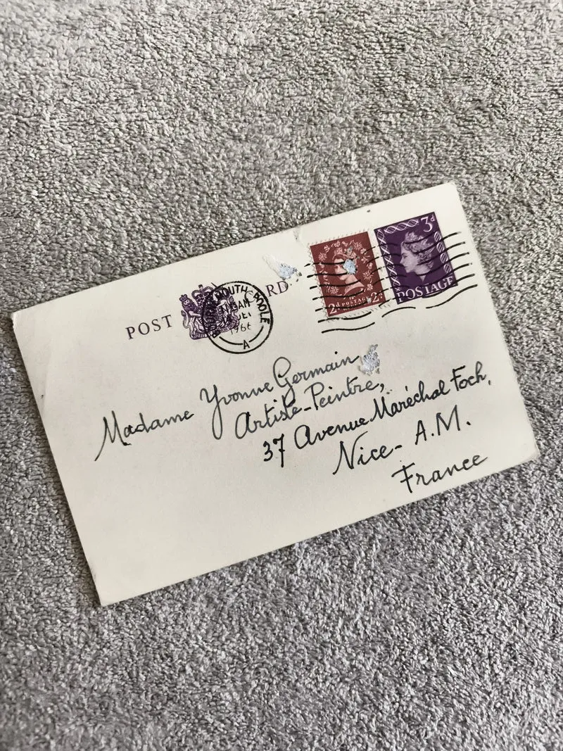 Lettre affranchie timbres Royaume-Uni 1961 oblitération Southport philatélie