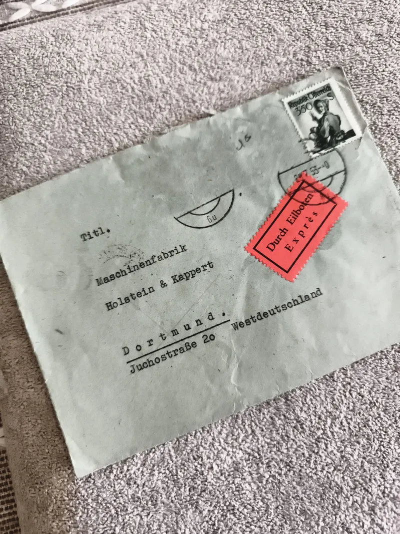 Lettre affranchie timbre Roumanie 350 B Express Dortmund philatélie