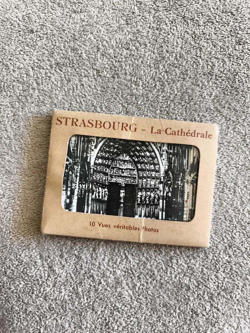 Pochette photos Strasbourg Cathédrale 10 vues véritables noir et blanc