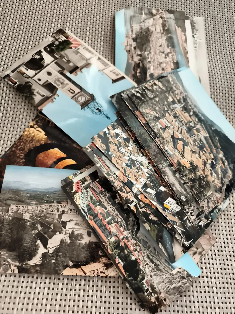 Lot cartes postales paysages villes couleurs anciennes