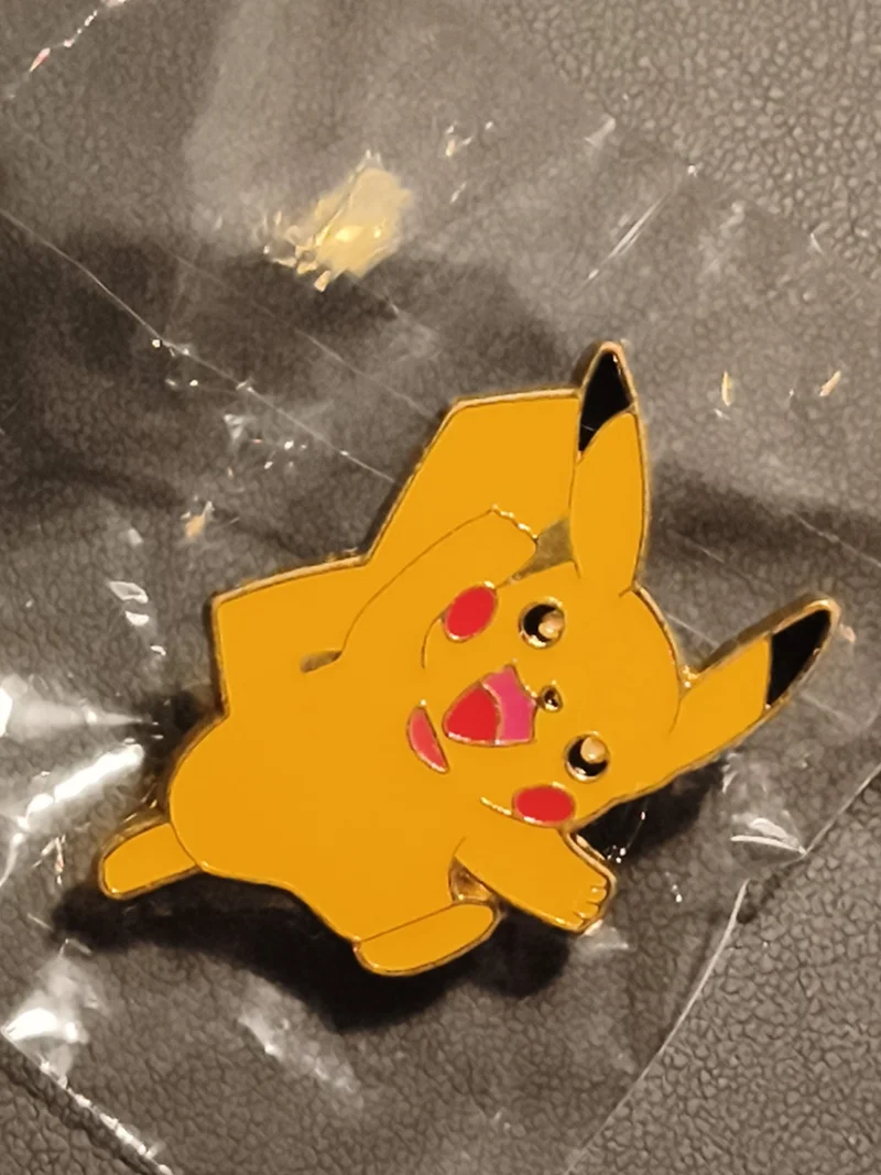 Pin's Pikachu Pokémon jaune émail, badge broche dessin animé