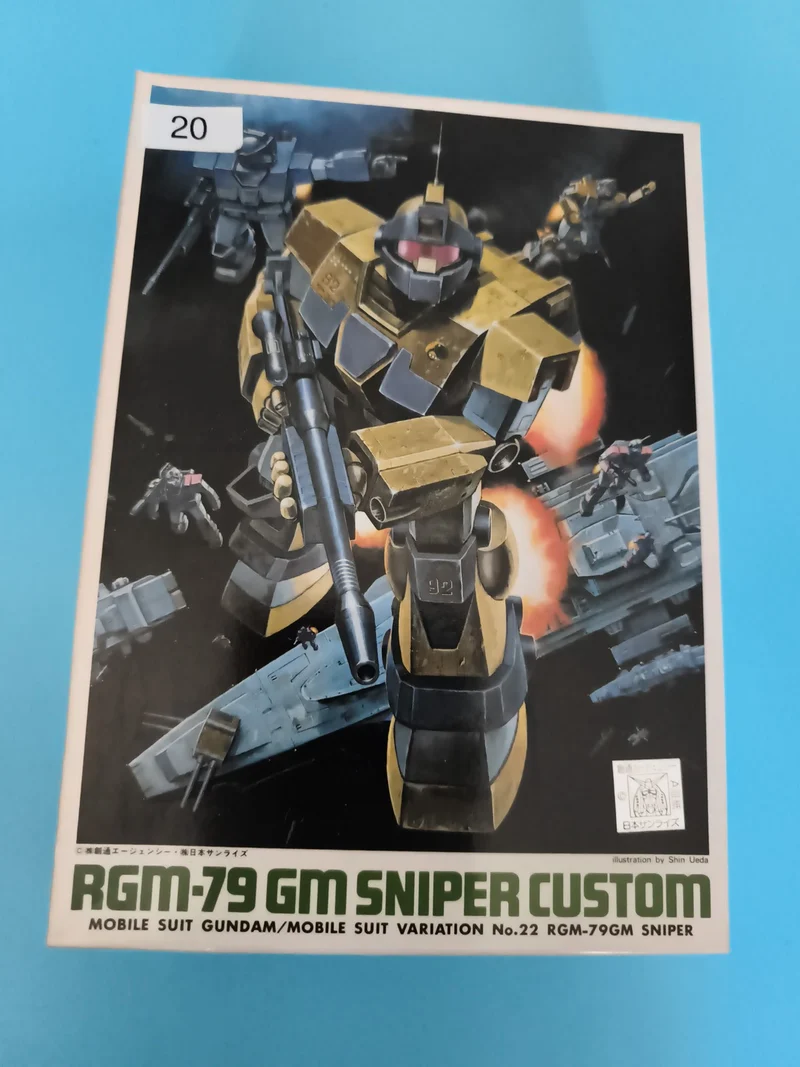 Maquette Gundam RGM-79 GM Sniper Custom boîte illustrée Bandai