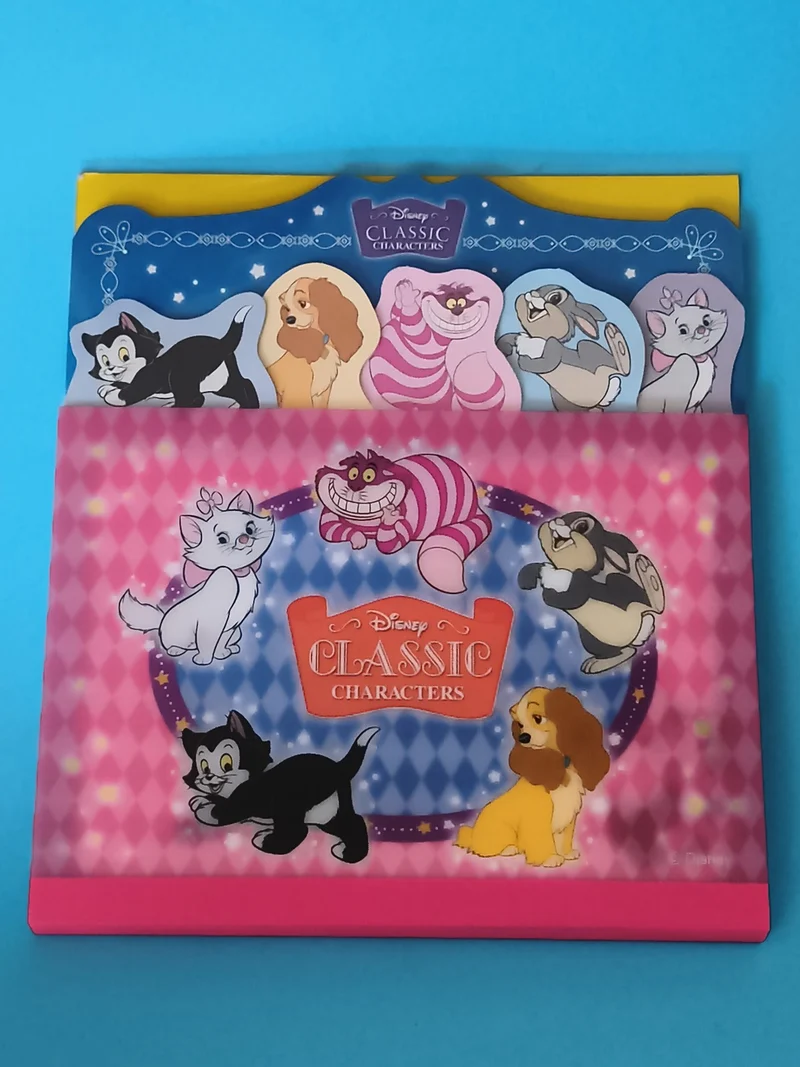 Pochette Disney Classic Characters chats chiens lapin rose bleu Collector