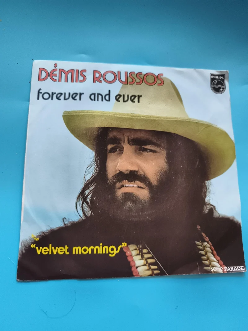 Vinyle 45 tours Démis Roussos Philips Forever and Ever Velvet Mornings