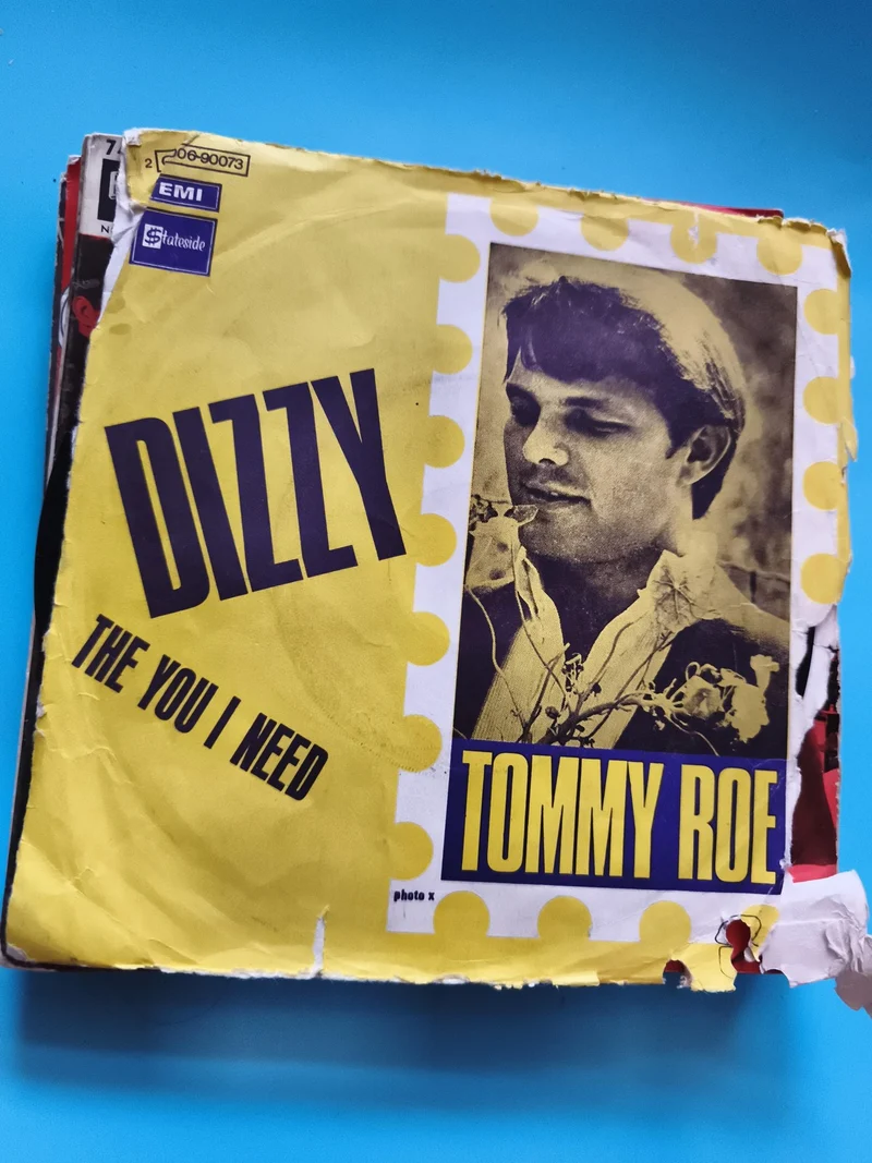 Vinyle 45 tours Tommy Roe Dizzy Stateside EMI pochette jaune