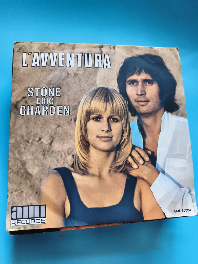Vinyle 45 tours Stone Eric Charden L'Avventura AMI Records pochette photo