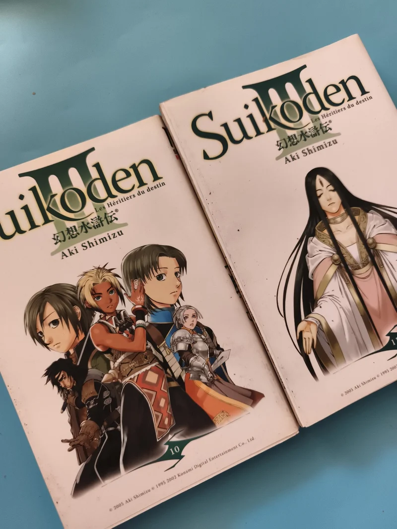 Manga Suikoden III tomes 10 et 11 Aki Shimizu, Les Héritiers du destin