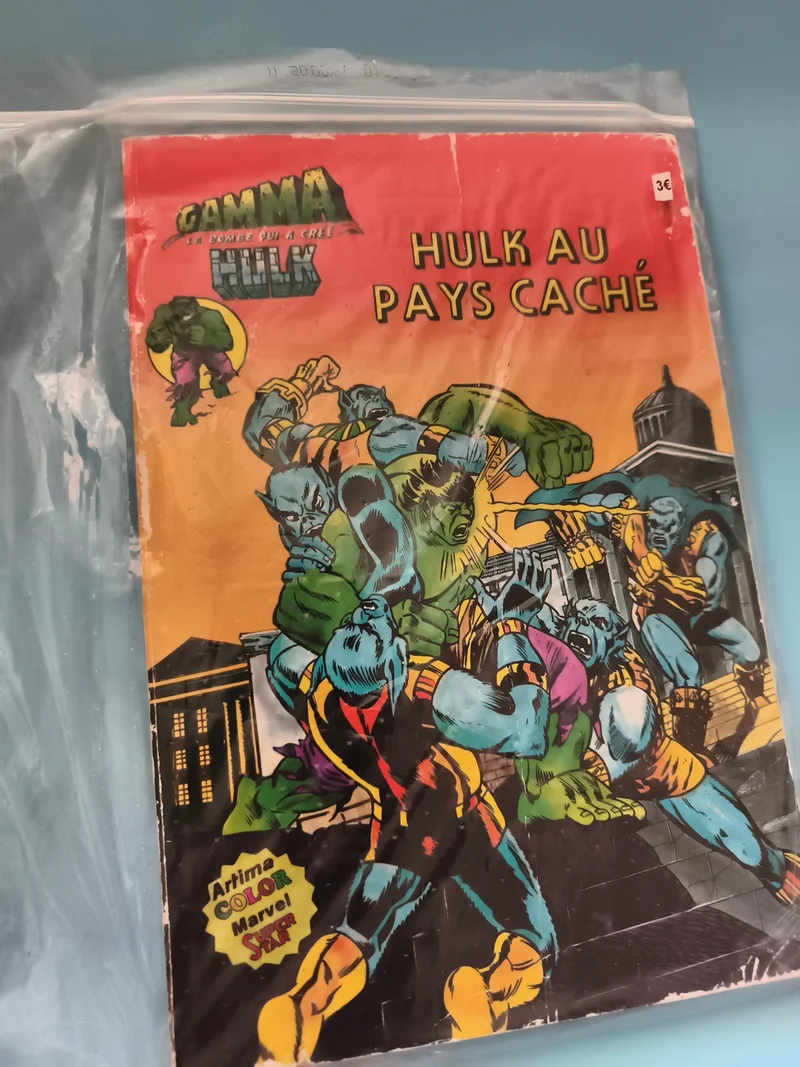 Bande dessinée Hulk au Pays Caché Artima Color Marvel Gamma