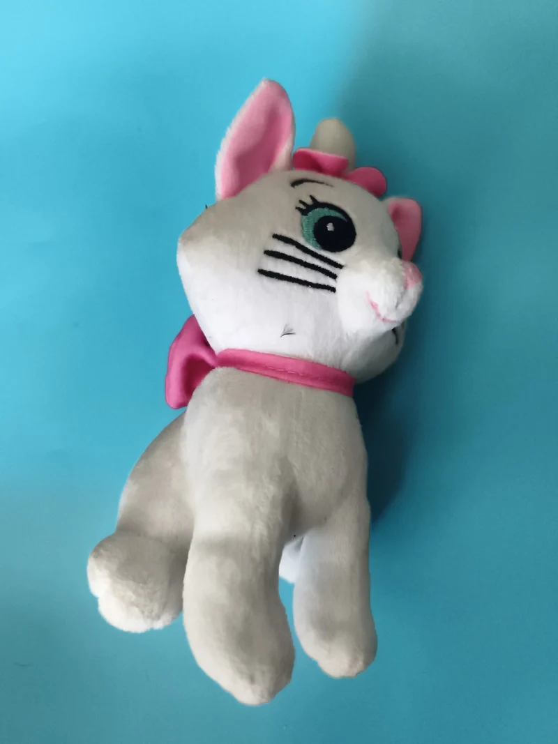 Peluche chat Disney Aristochats Marie blanc rose Collector Disney