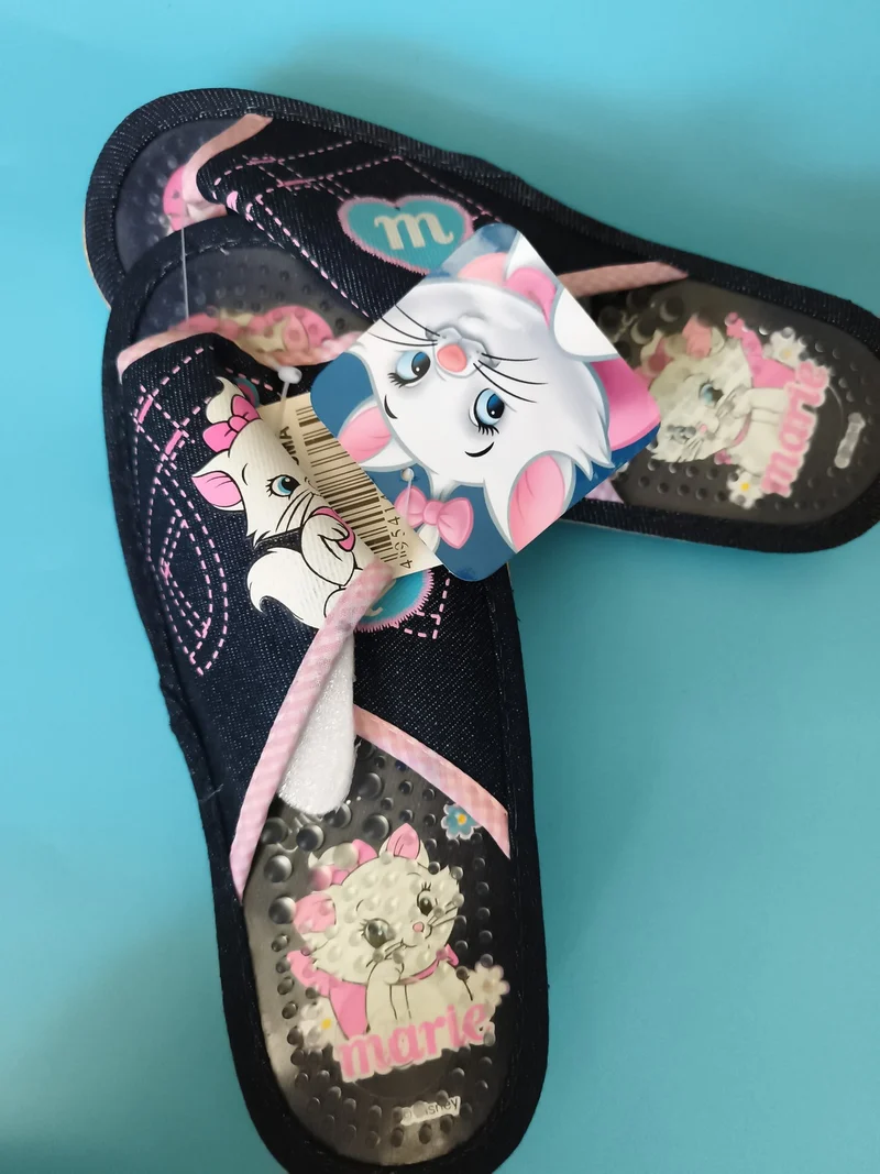Sandales enfant Marie Disney Aristochats denim rose, chaussures fille licence