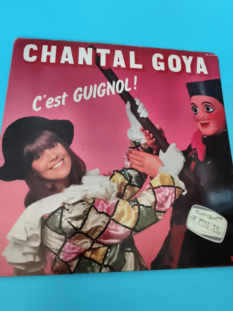 Vinyle 33 tours Chantal Goya C'est Guignol! pochette Harlequin PL37458