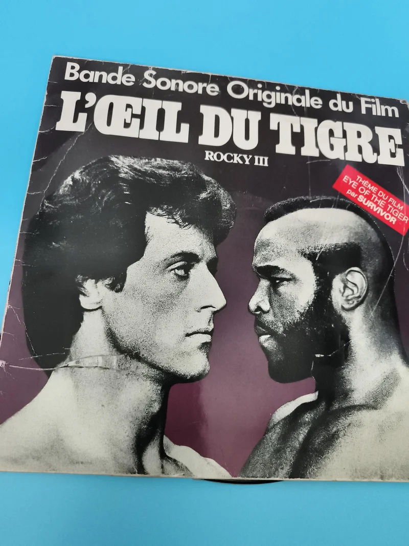 Vinyle 33 tours Rocky III L’Œil du Tigre bande originale film Eye of the Tiger
