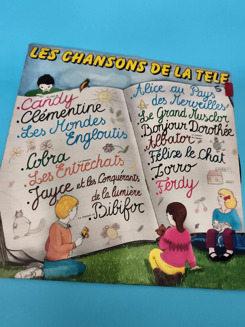 Vinyle 33 tours Les Chansons de la Télé génériques dessins animés FR pop TV
