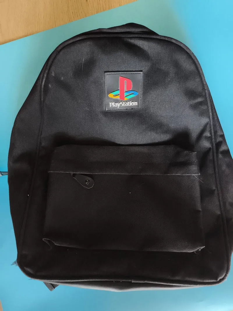 Sac à dos PlayStation noir logo brodé gaming Sony