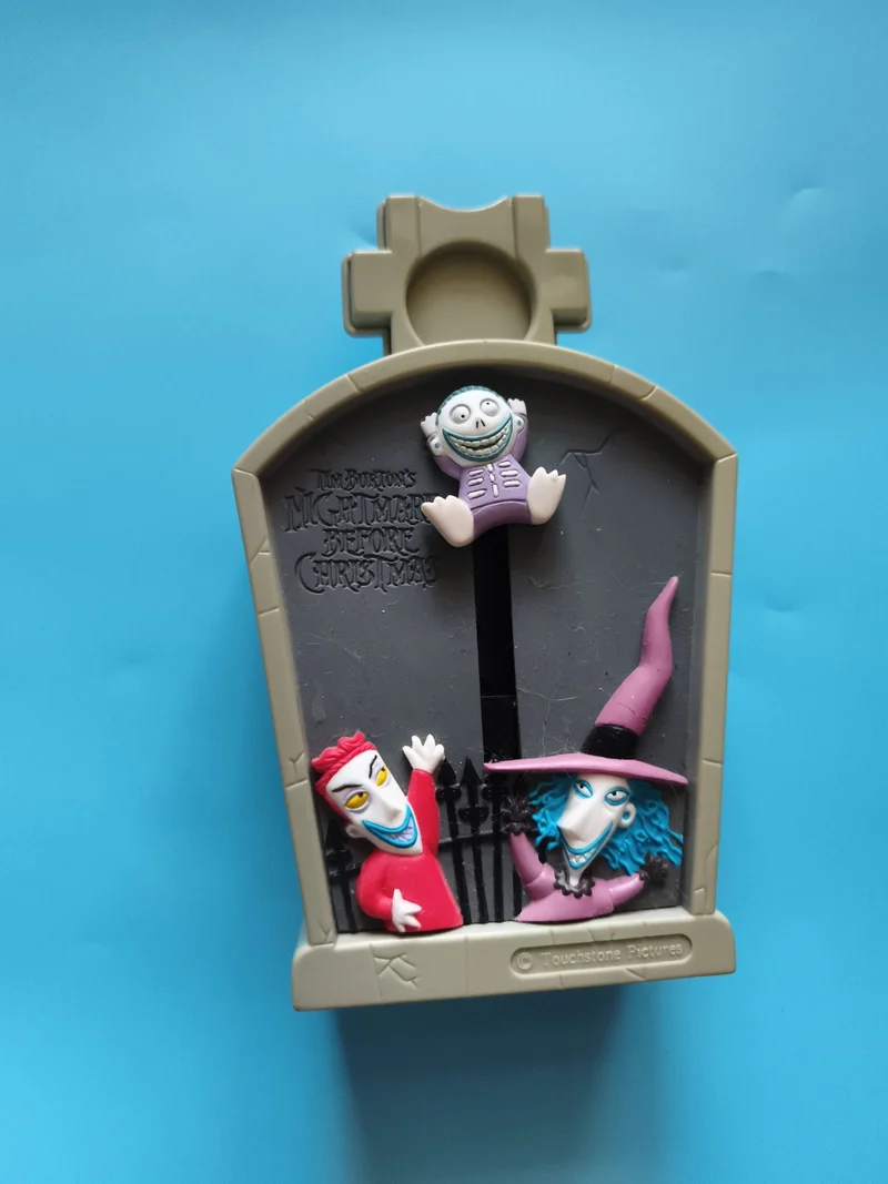 Figurine Nightmare Before Christmas Tim Burton déco tombe Lock Shock Barrel