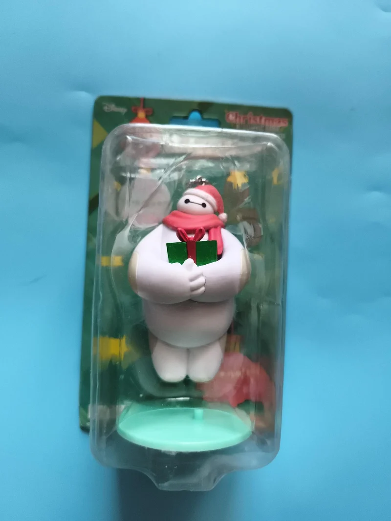 Figurine Disney Baymax Noël décorative blanc rouge cadeau