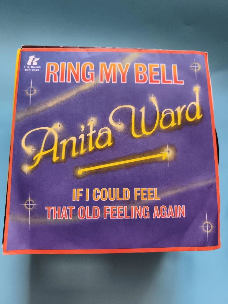 Vinyle 45 tours Anita Ward Ring My Bell T.K. Records pochette couleur