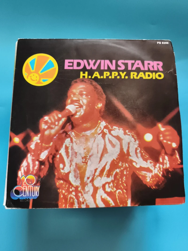 Vinyle 45 tours Edwin Starr H.A.P.P.Y. Radio pochette couleur 20th Century