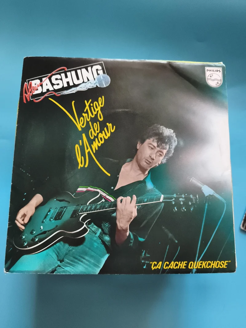 Vinyle 45 tours Alain Bashung Vertige de l'Amour Philips pochette photo