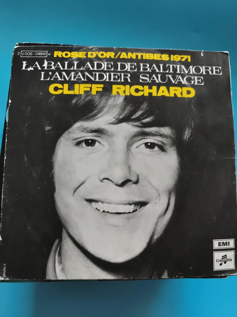 Vinyle 45 tours Cliff Richard La Ballade de Baltimore EMI Columbia 1971