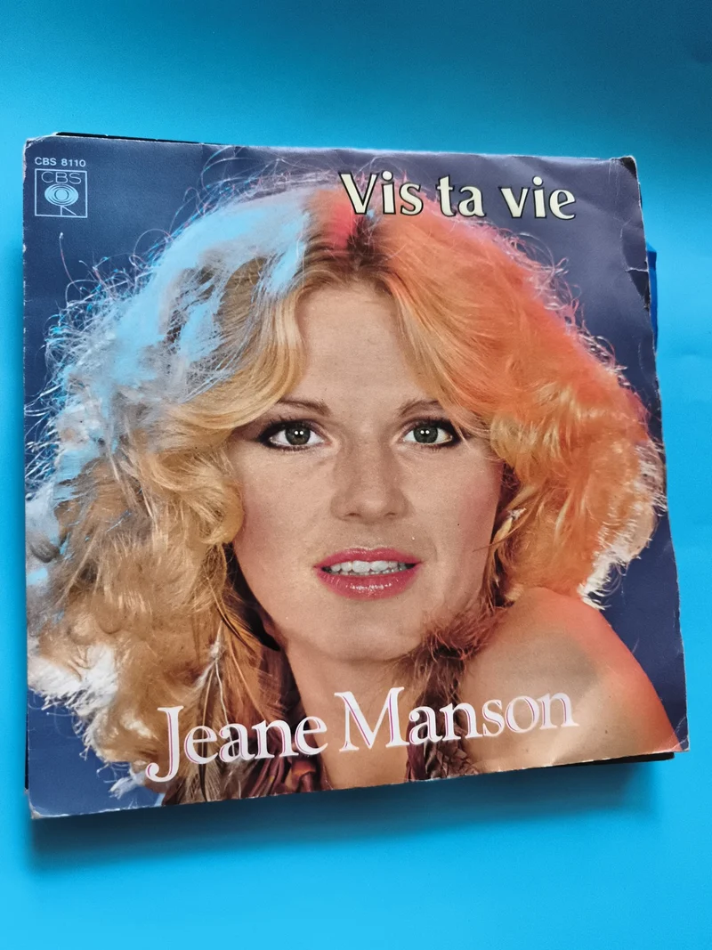 Vinyle 45 tours Jeane Manson Vis ta vie CBS 8110 pochette photo disque single