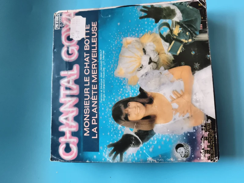 Vinyle 45 tours Chantal Goya Monsieur le Chat Botté Planète Merveilleuse