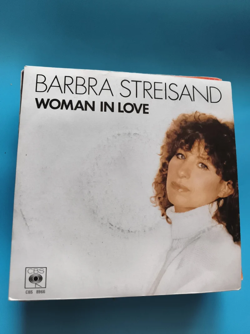 Vinyle 45 tours Barbra Streisand Woman In Love CBS 8966 pochette photo