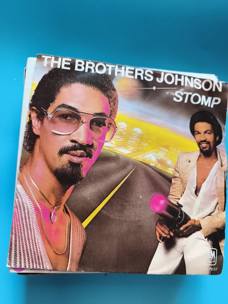 Vinyle 45 tours The Brothers Johnson Stomp pochette couleur Motown funk