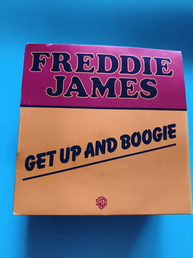 Vinyle 45 tours FREDDIE JAMES Get Up and Boogie pochette orange disco