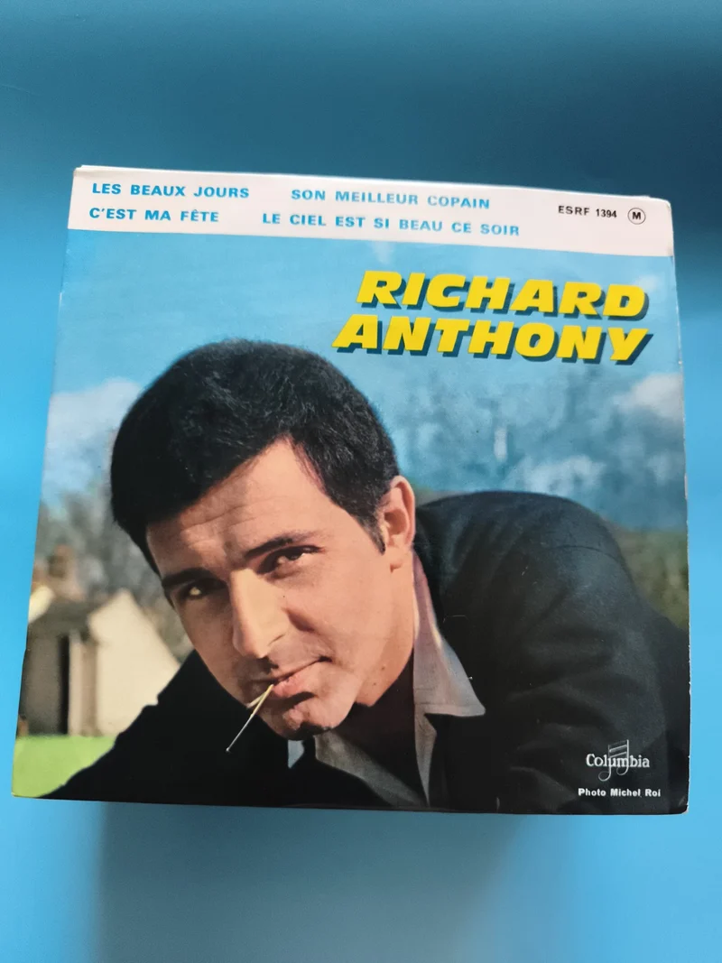 Vinyle 45 tours Richard Anthony Columbia ESRF 1394 pochette couleurs