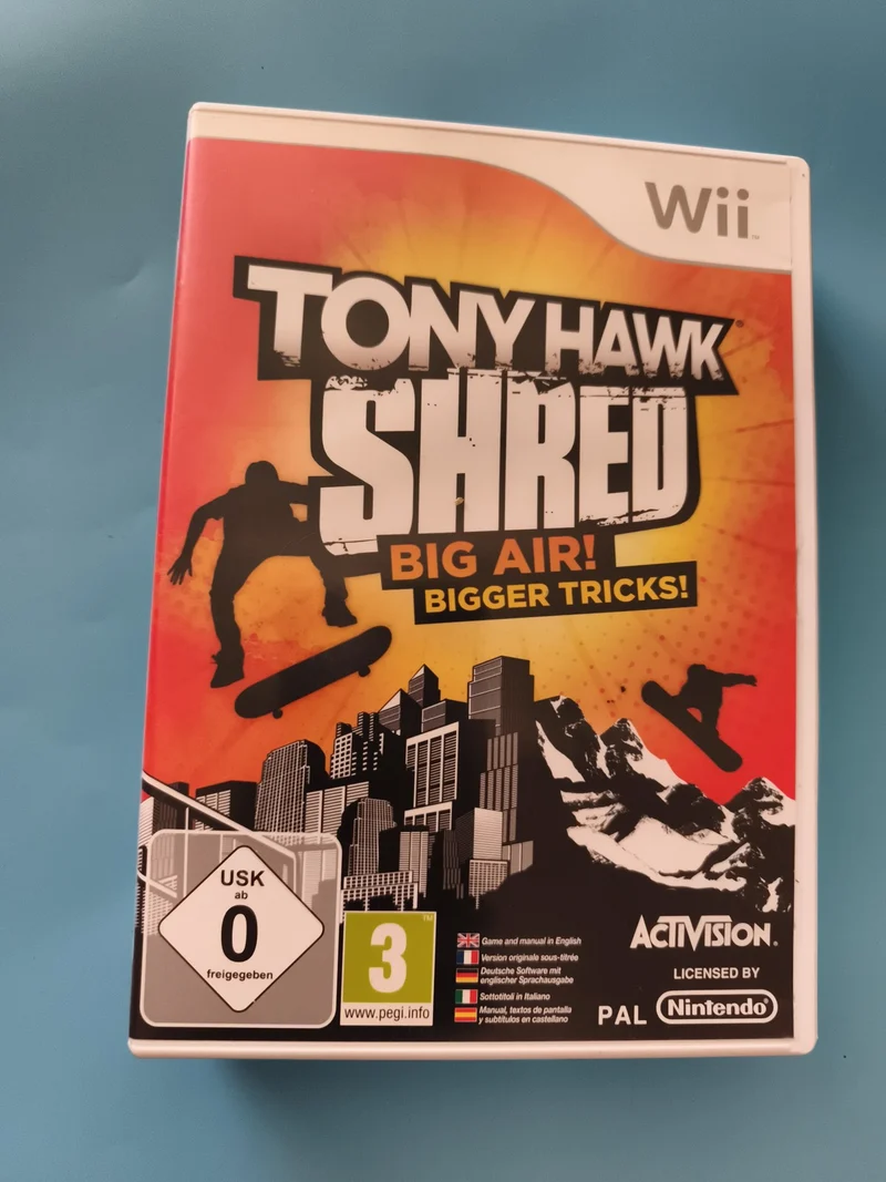 Jeu Wii Tony Hawk Shred Activision PAL Nintendo sports skateboard snowboard