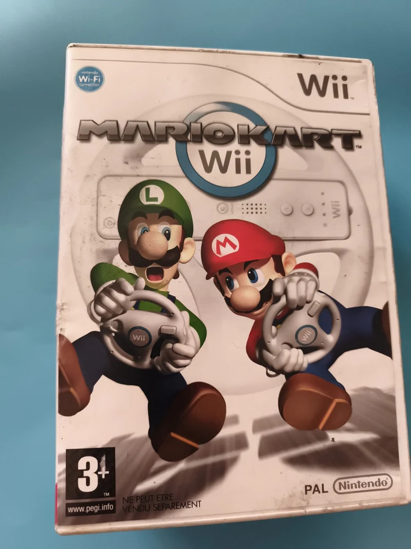 Jeu Mario Kart Wii Nintendo PAL boîte, Mario Luigi, Wi-Fi, 3+, version française