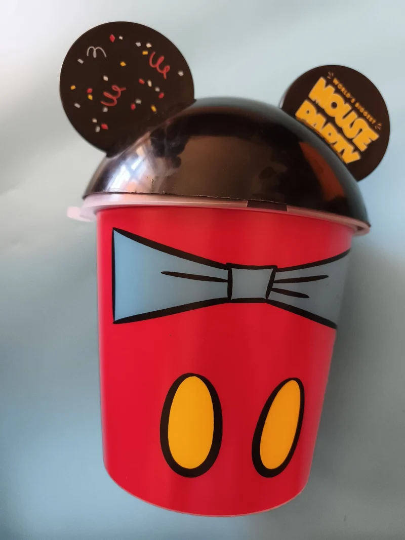 Gobelet Disney Mickey Mouse Baby rouge noir oreilles déco Sceau collector