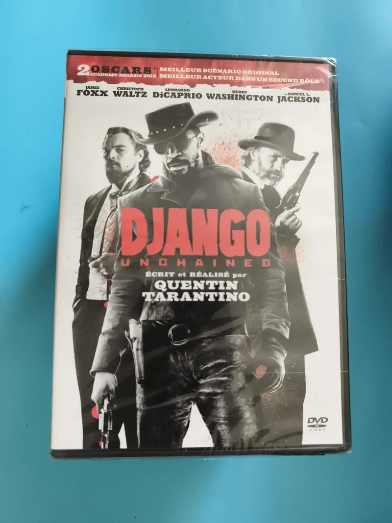 DVD Django Unchained Quentin Tarantino film Western Jamie Foxx Leonardo DiCaprio