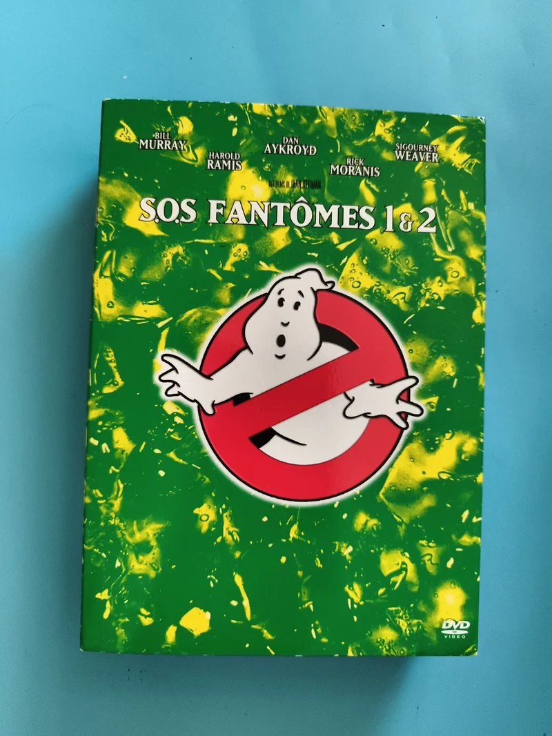 DVD SOS Fantômes 1 & 2 Coffret Ghostbusters, Jaquette verte, Bill Murray