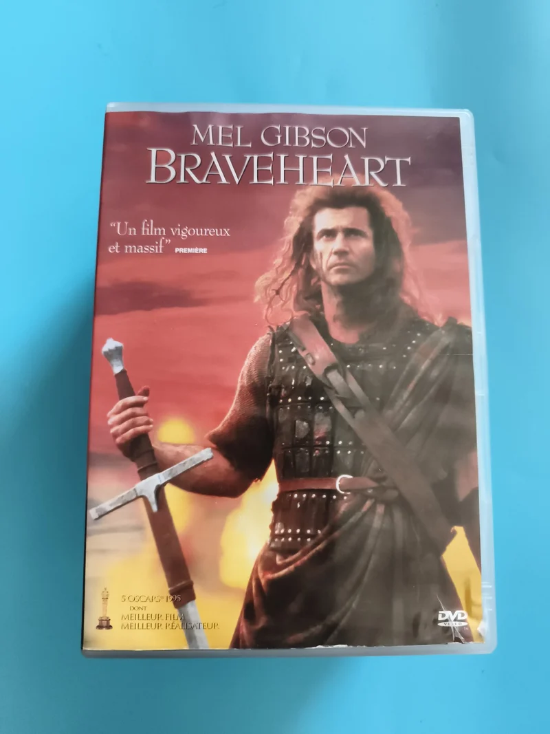 DVD Braveheart Mel Gibson film historique Oscar drame action français