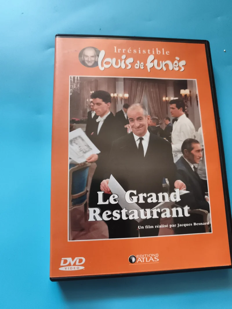 DVD Le Grand Restaurant Louis de Funès Éditions Atlas film Jacques Besnard