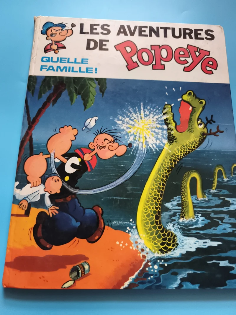 Bande dessinée Les Aventures de Popeye Quelle Famille album BD couverture illust