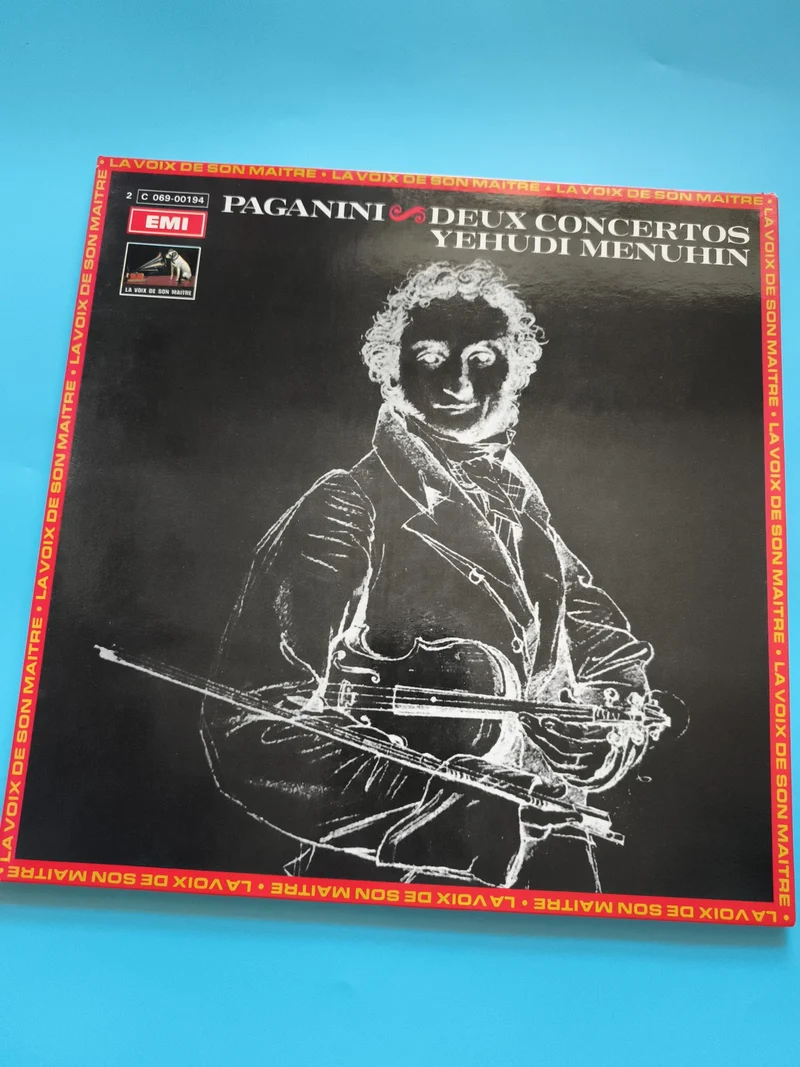 Coffret vinyle 33 tours EMI Paganini Deux Concertos Yehudi Menuhin