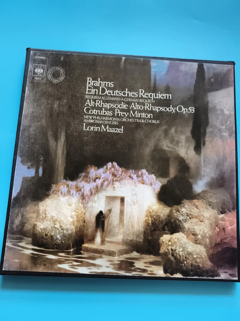 Coffret vinyle 33 tours Brahms Ein Deutsches Requiem CBS 79211 Lorin Maazel