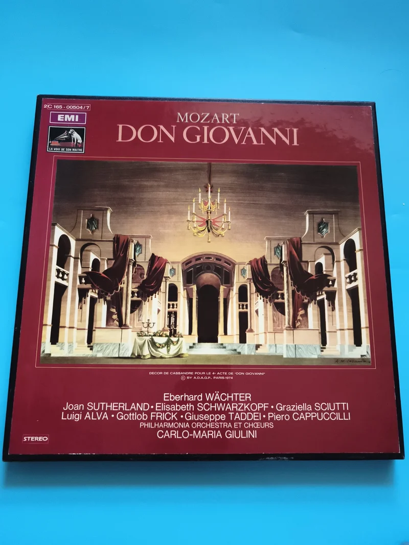 Coffret vinyle 33 tours Mozart Don Giovanni EMI La Voix de Son Maître opéra