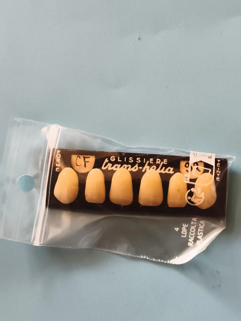 Lot dents prothèse dentaire glissière trans-héla CF vintage rare